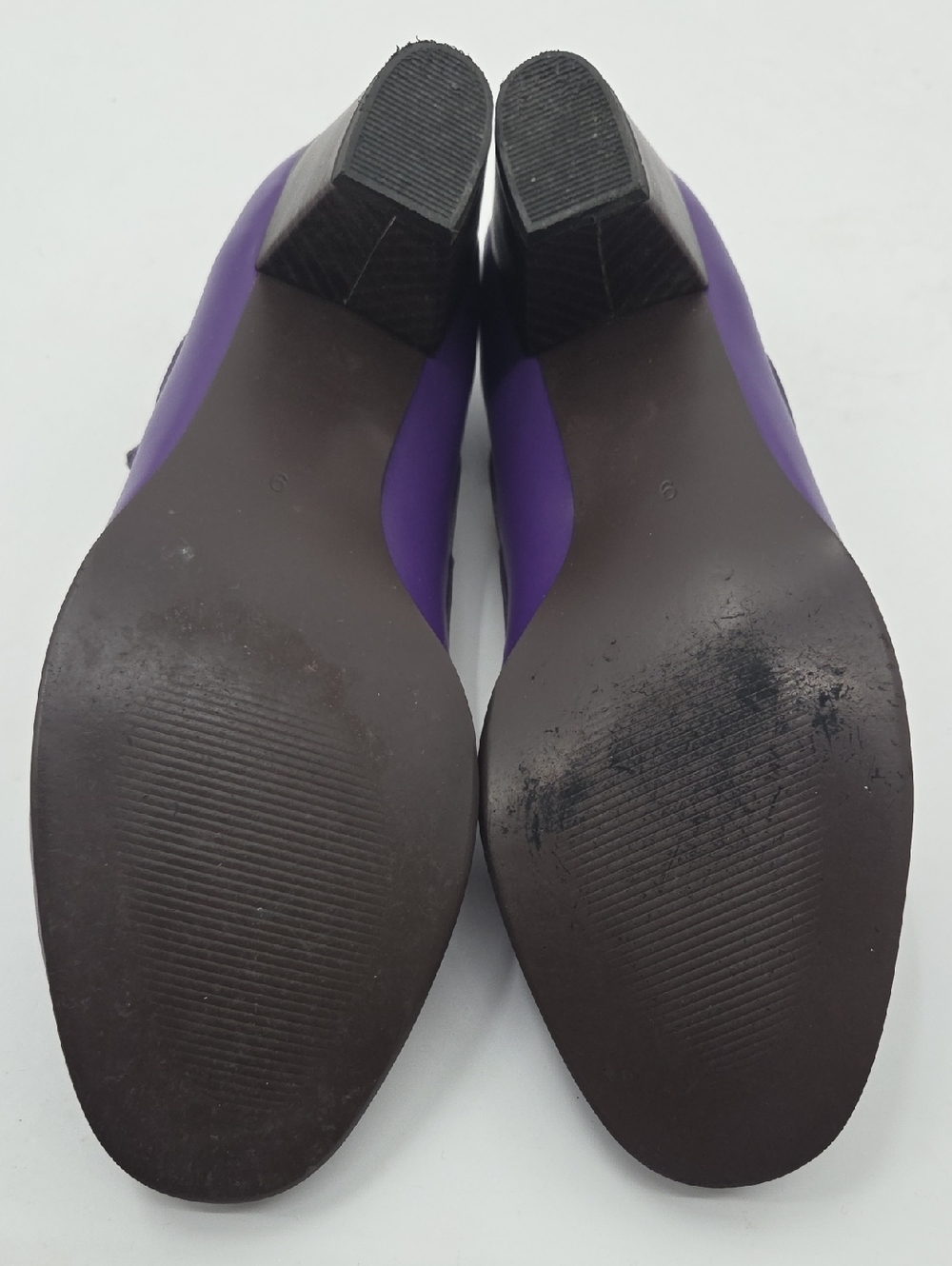 Women’s Retro Purple Mary Jane Heels - Picture 14 of 16